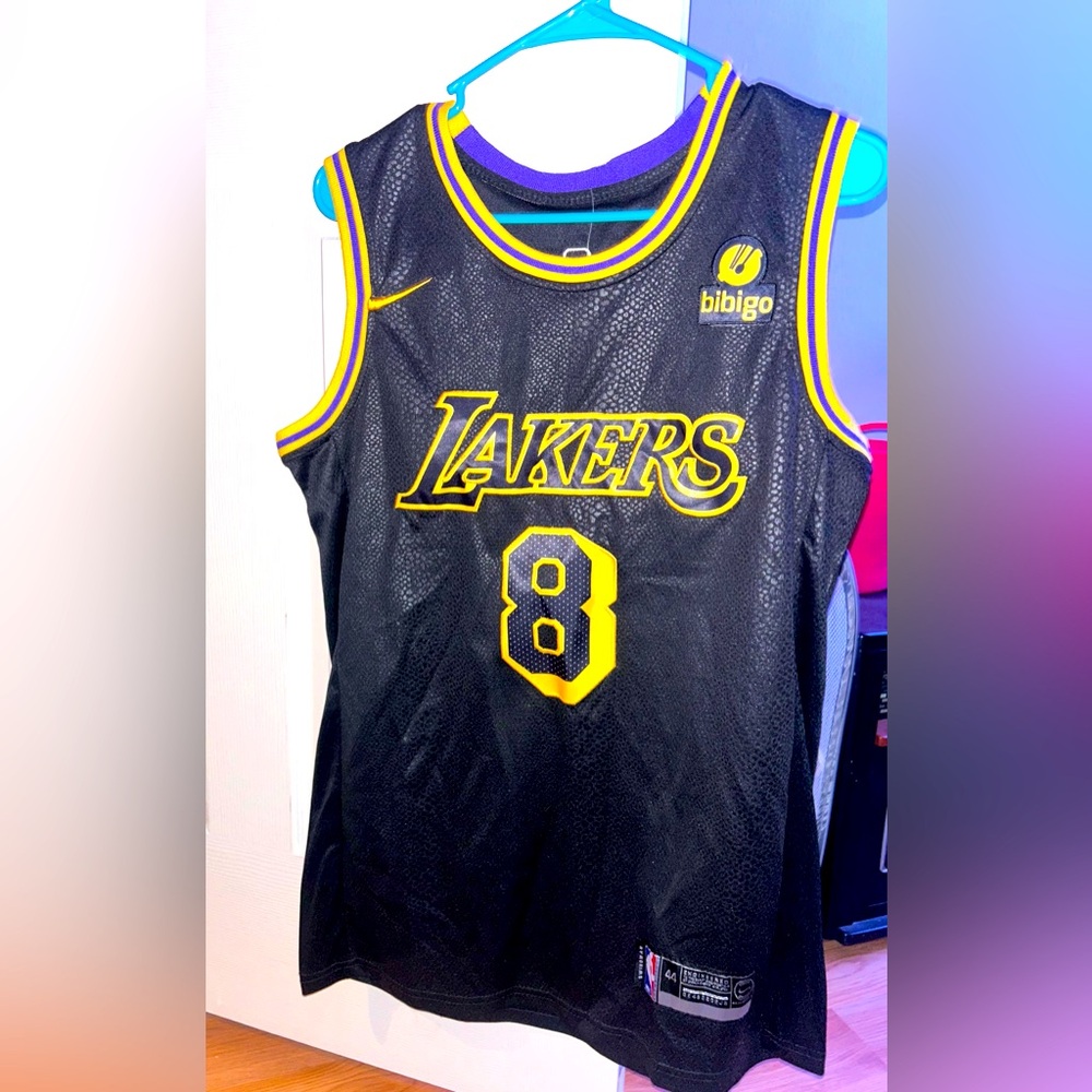 Lakers Black and Yellow Basketball Jersey